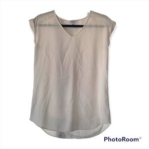 Express V-Neck Short Sleeve Top